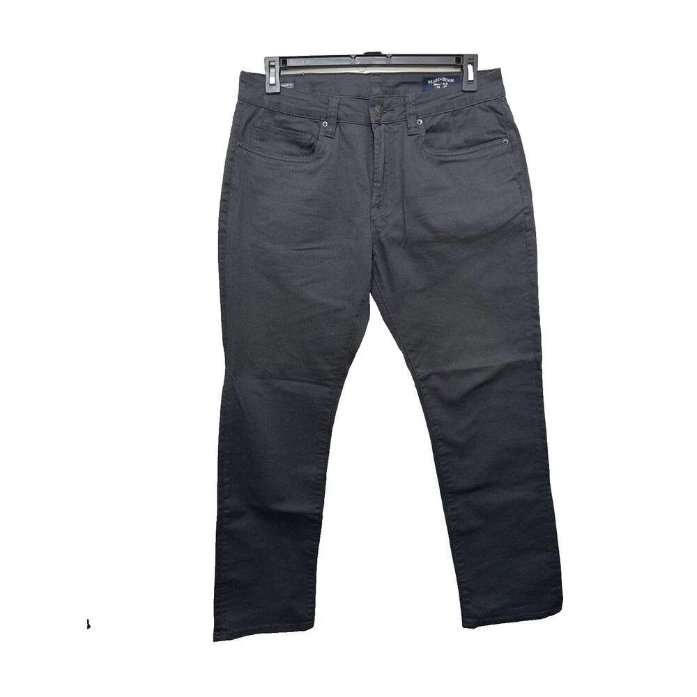Buffalo David Bitton Straight Six Gray Jeans 34x30